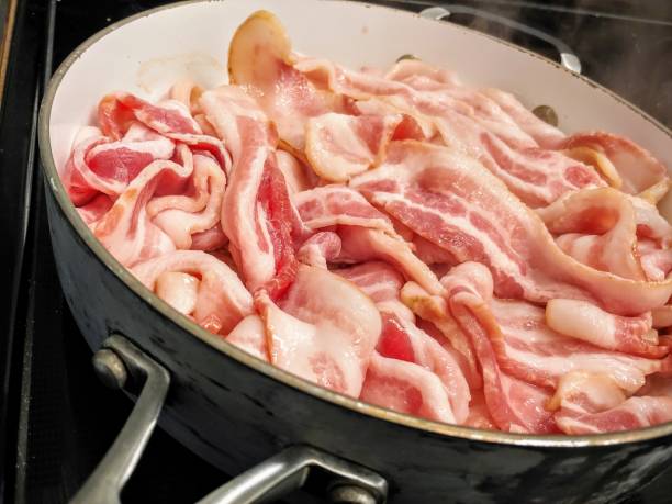 istock Pounds of Bacon. 1182684483