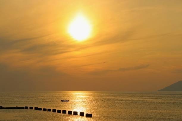 sunset at sea beautiful landscape
