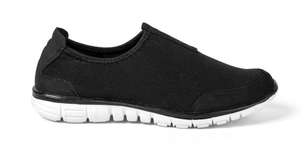 istock black sport shoes 1182692103