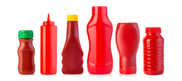 istock plastic Bottles of Ketchup isolated 1182692261