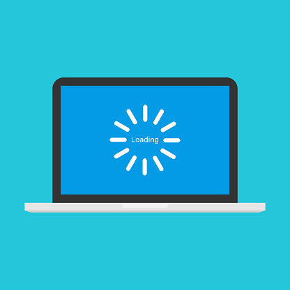 System Software Update And Upgrade Concept Loading Process In Laptop ...