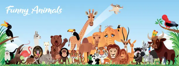 Vector illustration of World Animals