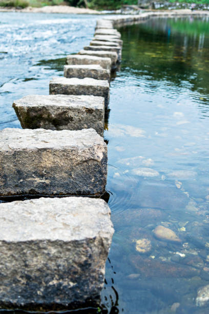 istock Stepping stones on the water 1182694802