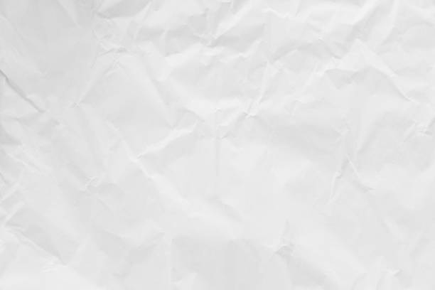 old crumpled white color paper background texture concept for design stock photo
