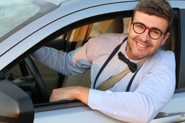 istock Posh driver wearing elegant outfit 1182697198