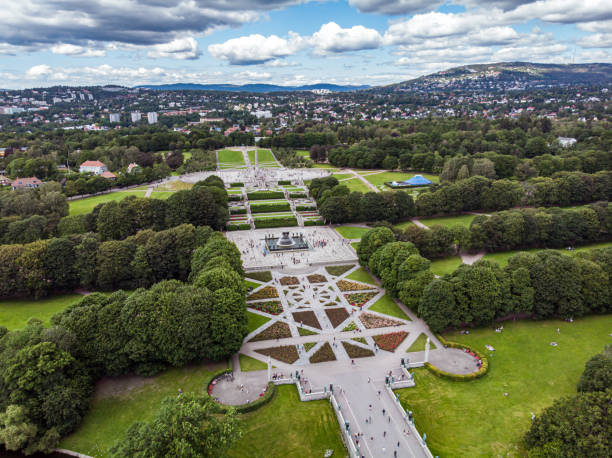 Frogner Park in Oslo stock photo