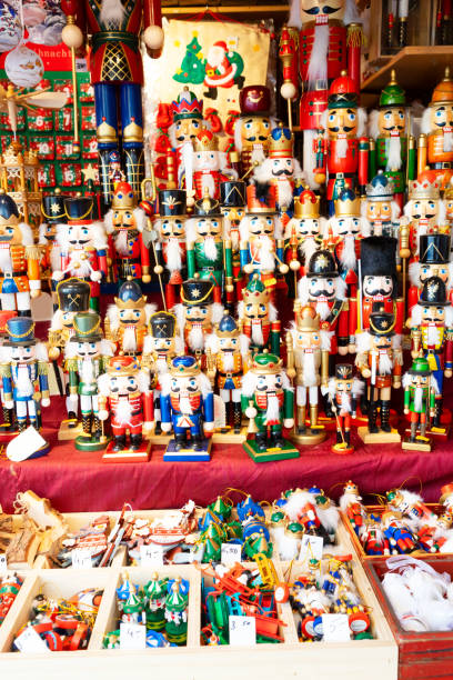 istock Christmas market kiosk details 1182699701