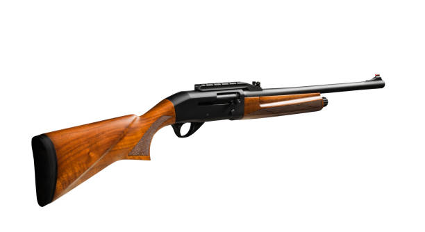 istock Pistol rifle isolated in white background 1182700035
