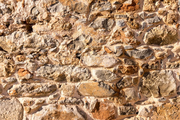 istock Background of old stone brick wall. 1182700142