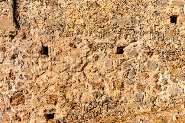 istock Background of old stone brick wall. 1182700186