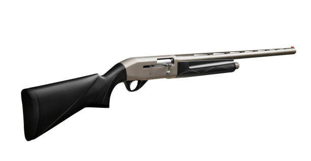 istock Pistol rifle isolated in white background 1182701073