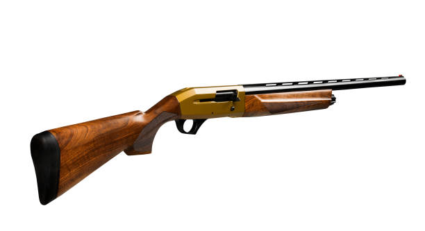istock Pistol rifle isolated in white background 1182701133
