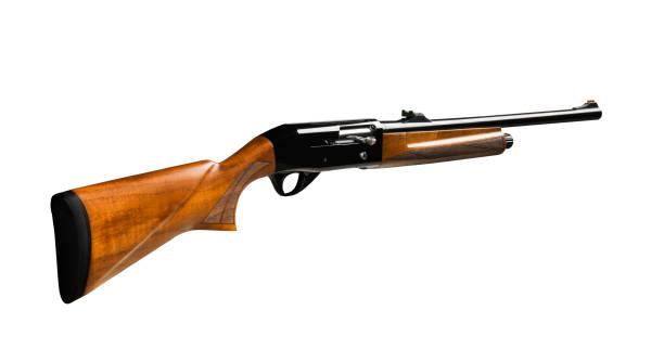 istock Pistol rifle isolated in white background 1182701323