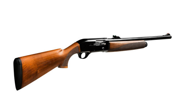 istock Pistol rifle isolated in white background 1182701351