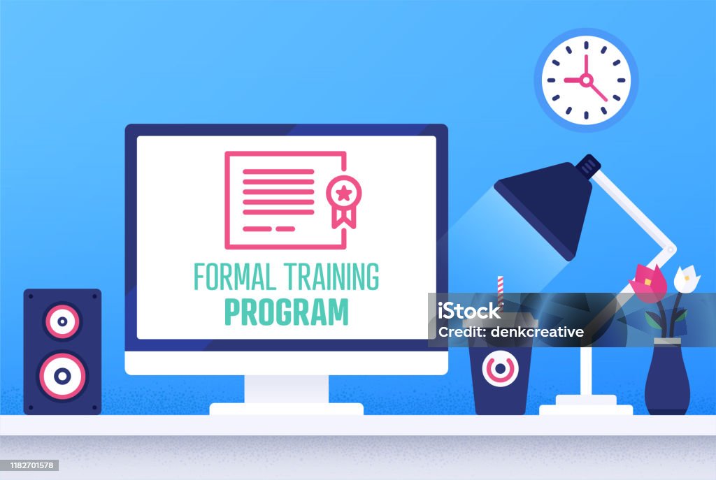 Creative Vector Illustration For Formal Training Program Stock ...