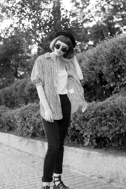 istock Beautiful young walking outdoors. 1182702037