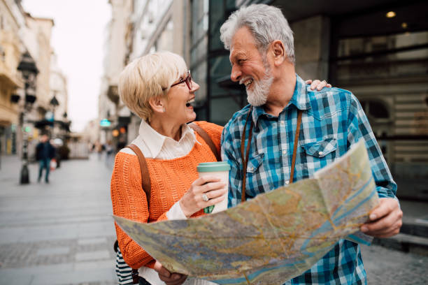 istock Senior couple enjoying their vacation 1182709426
