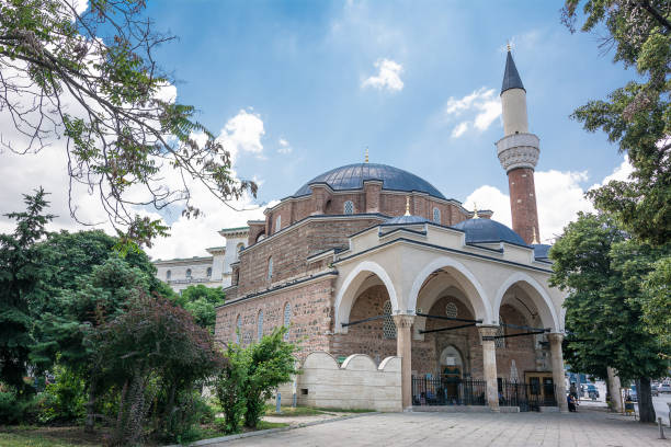 Sofia, Bulgaria - June 25, 2019: Ottoman mosque Banya Bashi in Sofia, Bulgaria