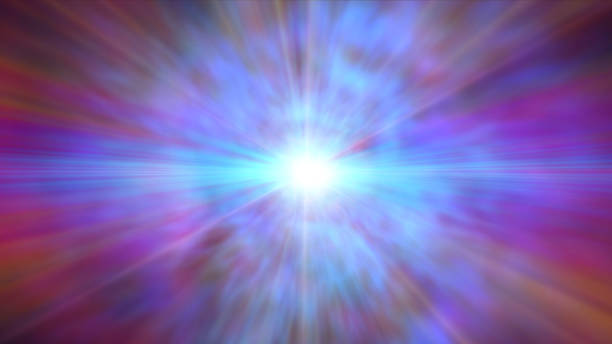 istock nebula fog in space with rays 1182710707
