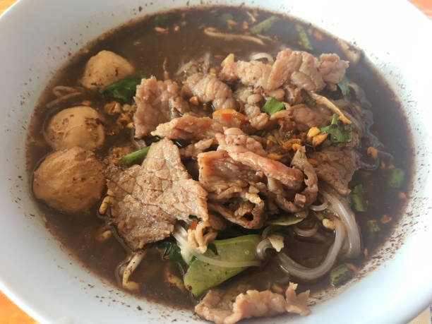 istock Noodles soup with Pork , Thai food 1182717085
