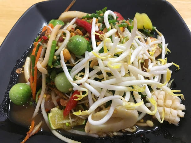 istock Mixed vegetable spicy salad, Thai food 1182717174