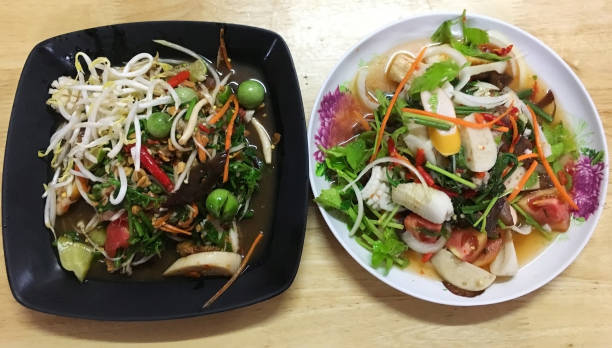 istock Mixed vegetable spicy salad, Thai food 1182717204
