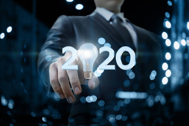 istock The concept 2020 business year. 1182718089