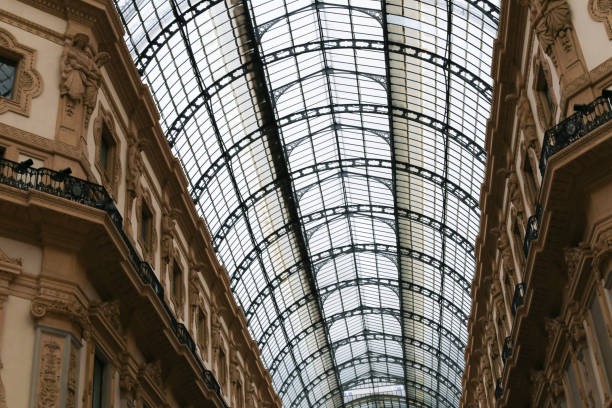 istock Amazing galleria Vittorio Emanuele II from inside the arcade 1182720015