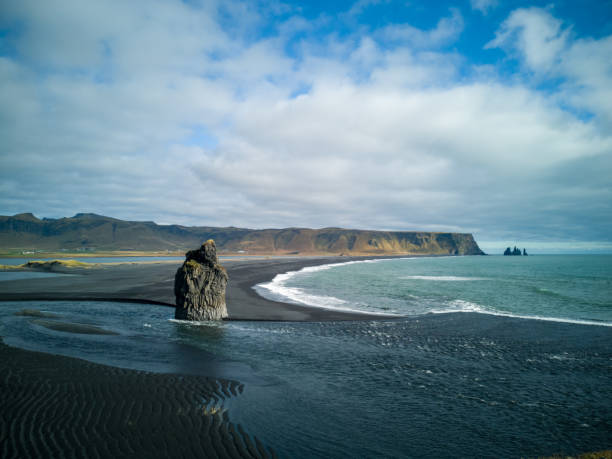 istock black beach on Iceland overlooking the sea 1182723887