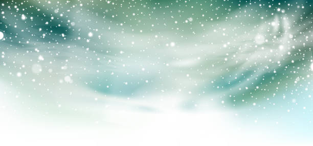 ilustrações, clipart, desenhos animados e ícones de fundo do natal - blizzard