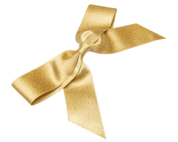 istock Black ribbon bow isolated on white background 1182729303