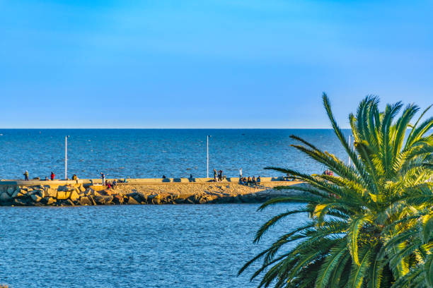 istock Breakwater at River Plater River, Montevideo, Uruguay 1182730356