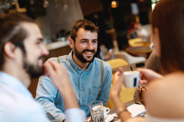istock Friends hang out in a cafe 1182730791