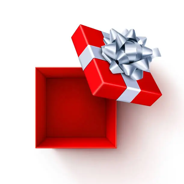Vector illustration of Open Gift Box