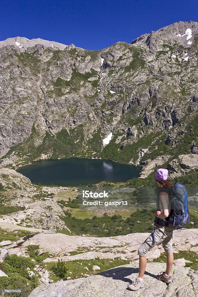 summer mountaineering  Above Stock Photo