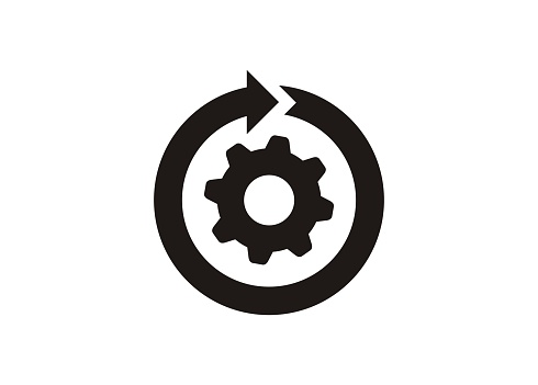 Simple icon illustrating continuous development.