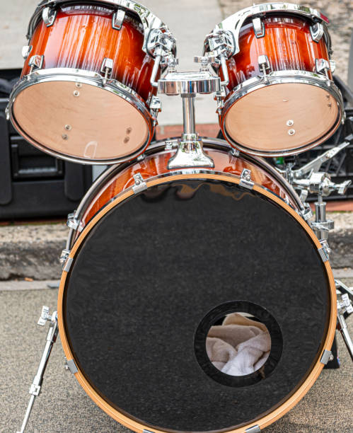 istock Close up of a drum set kit 1182747770