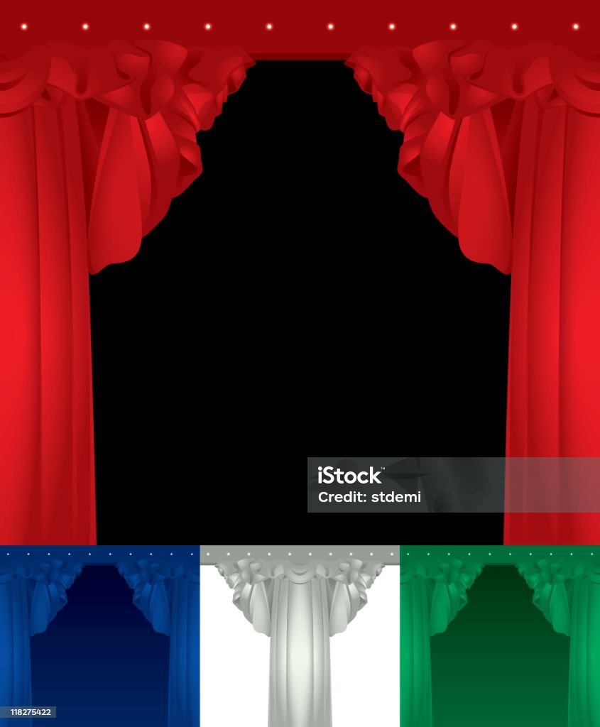 Stage with curtain  Backgrounds stock vector