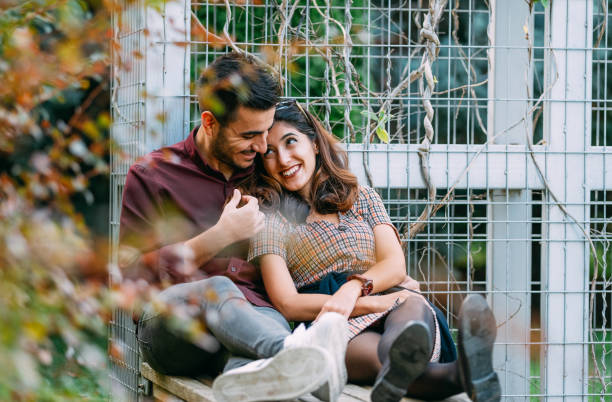 istock Romantic Couple in the Park 1182761942