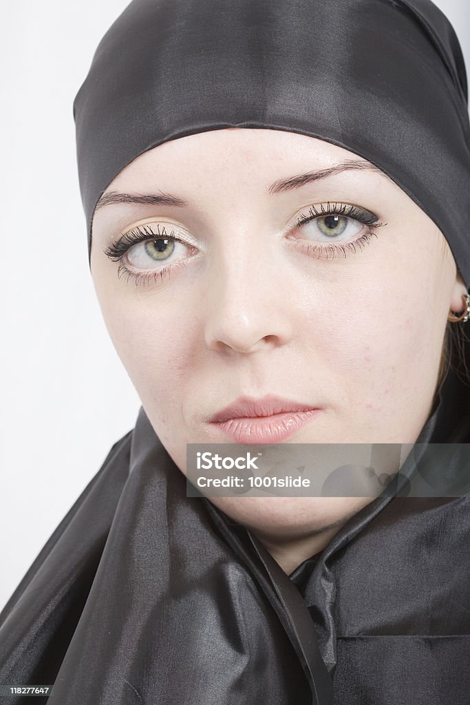 Green Eyes: Beautiful women wearing a Hijab Beautiful women wearing a Hijab Adult Stock Photo