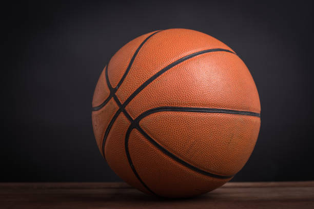 istock Closeup old basketball basket ball 1182777530