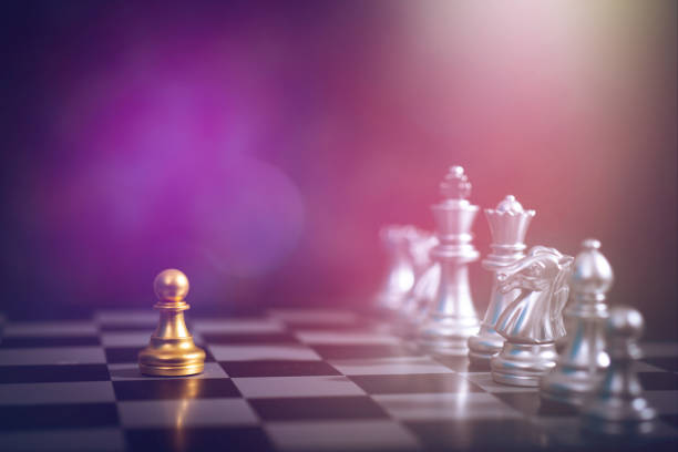 istock chess boad game to practice planing and stratagy, business thinking concept 1182782817