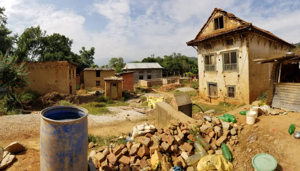 istock Earthquake Damage in Nepal Village 1182784745