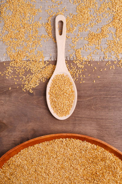 istock White flax seeds in a bowl. 1182785918
