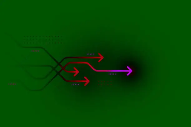 Vector illustration of Abstract arrow direction illustration.