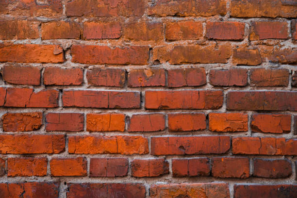 istock Texture of old red brick masonry 1182798268