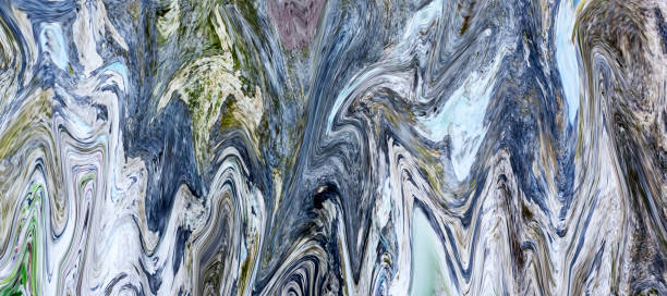 istock Wallpaper abstract design like paint falling from heights. 1182806132