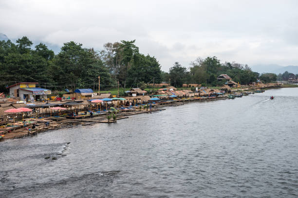 istock Nam Song river in Vang Vieng, Laos. 1182807891