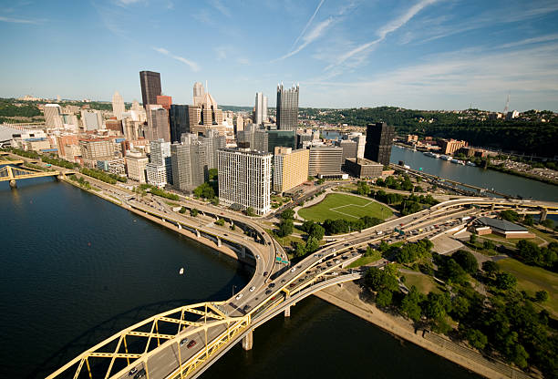 Aerial Pittsburgh stock photo