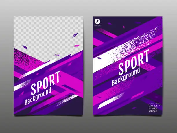 Vector illustration of sport Layout , template Design, Abstract Background, Dynamic Poster, Brush Speed Banner, grunge ,Vector Illustration.